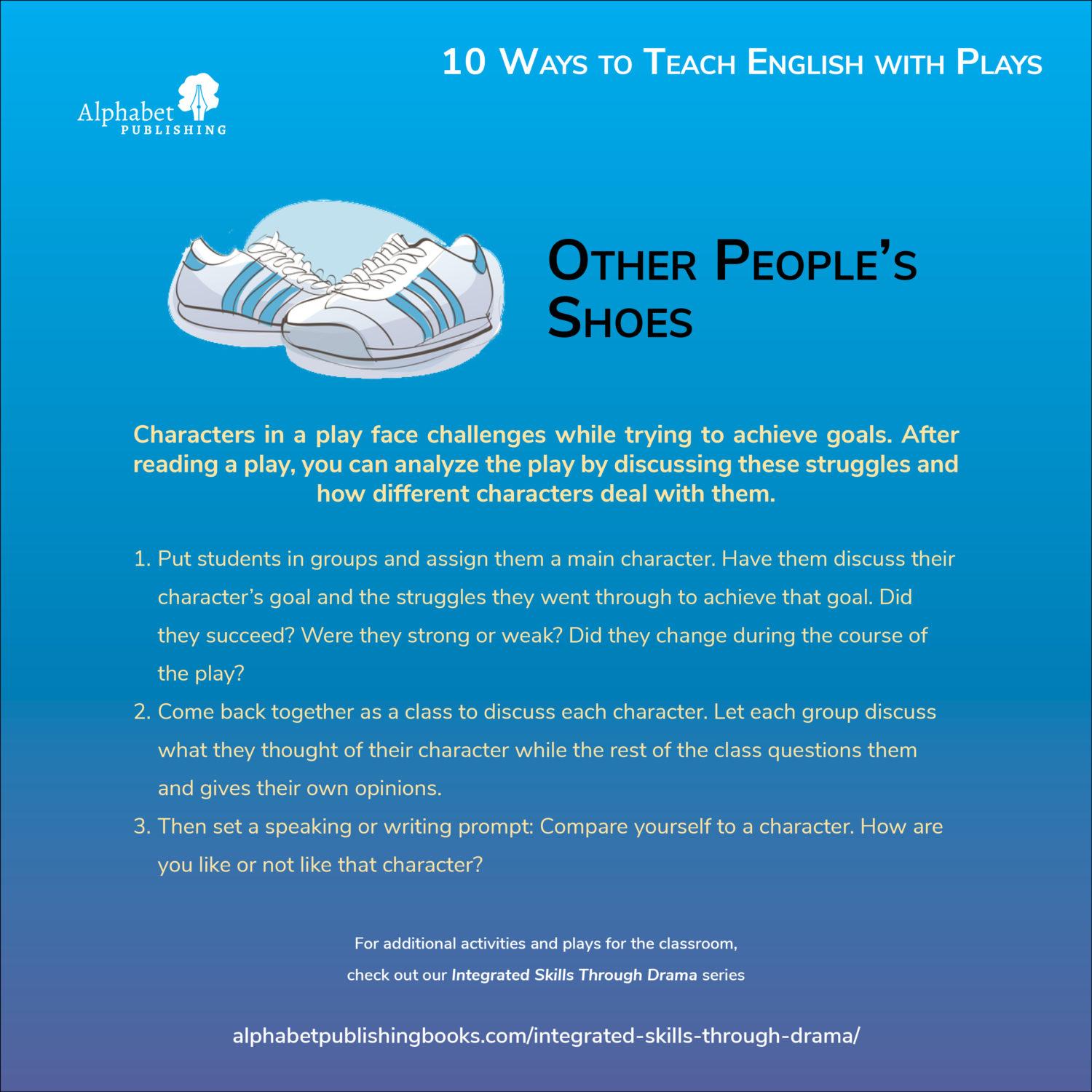 10 Ways Series Other Peoples Shoes