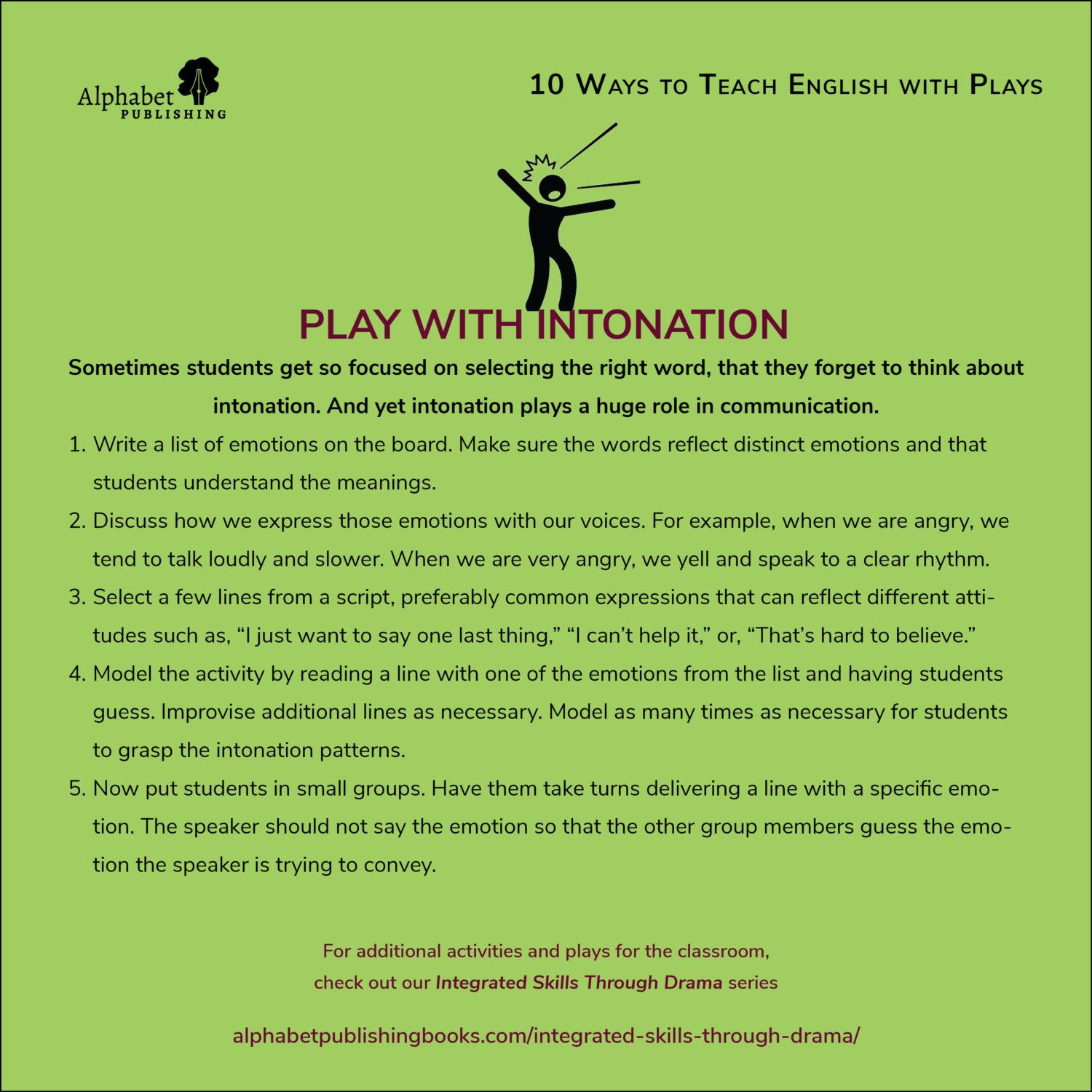10 Ways Series Play with Intonation