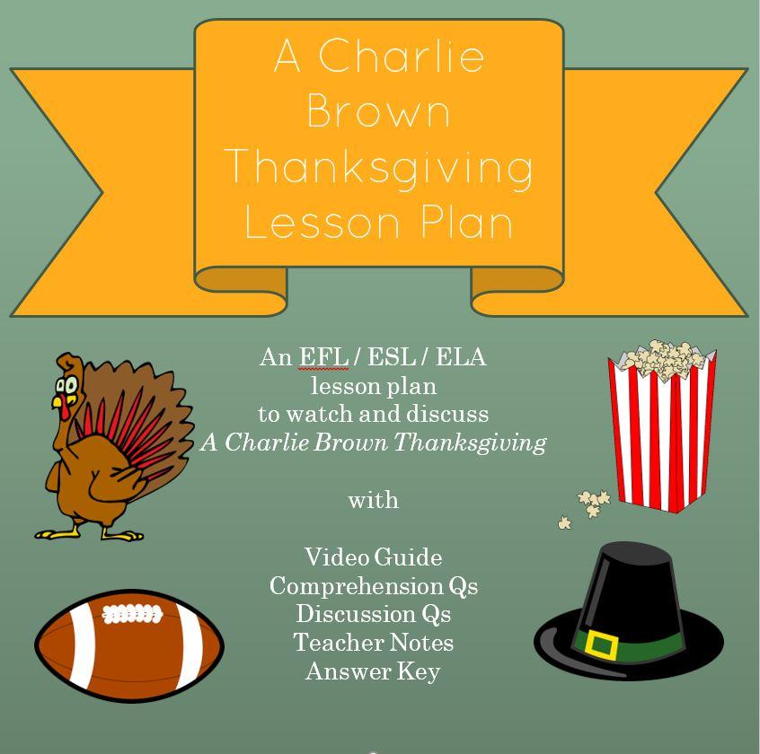 Charlie Brown Thanksgiving Lesson Plan