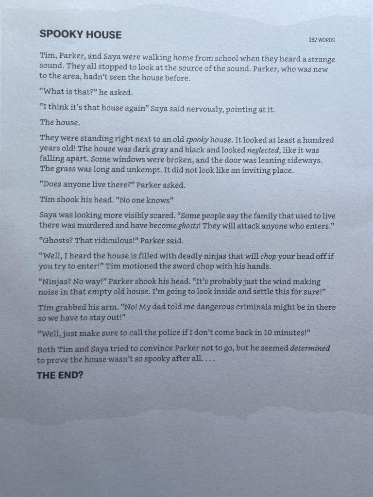 a descriptive story about a haunted house
