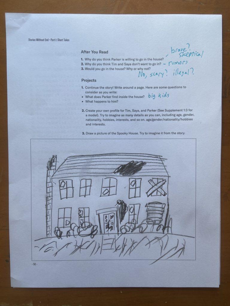 a descriptive story about a haunted house