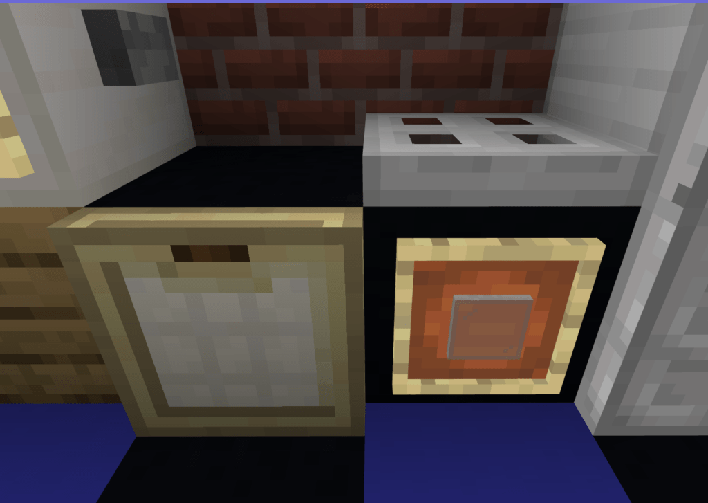 Easy Kitchen Furniture In Minecraft, Easiest Way To Make A Kitchen Island In Minecraft