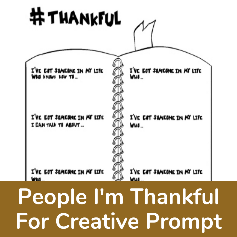 Thanksgiving Activity to express gratitude for special people in my life.